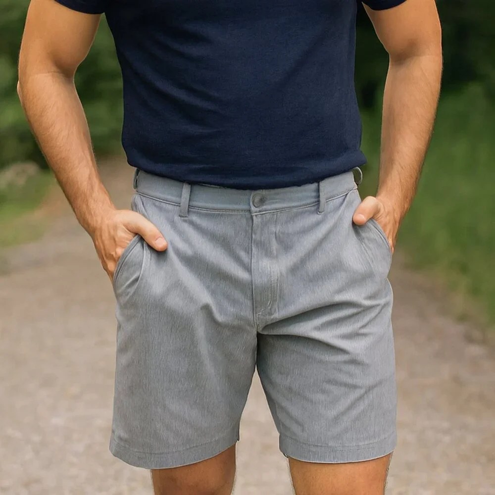 Travis Mathew Gray Stretch Performance Golf‎ Resort Preppy Beach Shorts Men 40